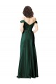 Sleeveless Spaghetti Straps Stretch Satin Hunter Long Formal Evening Gown / Prom Dress / Bridesmaid Dress Adelaide